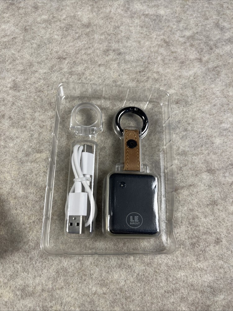 LE Sircut PA01 Multi Function Emergency Personal Alarm Key Chain, Leather