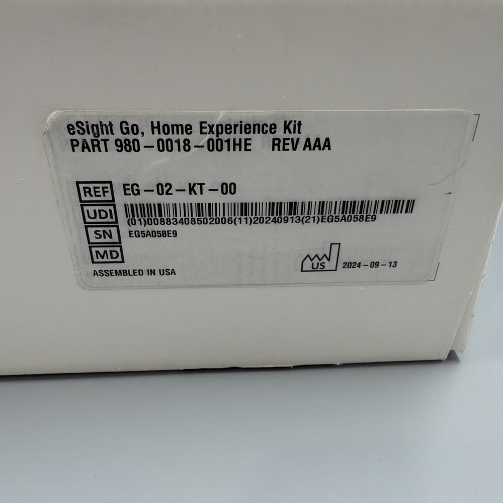 eSight Go - Assistive Digital Vision Devise Glasses -Used