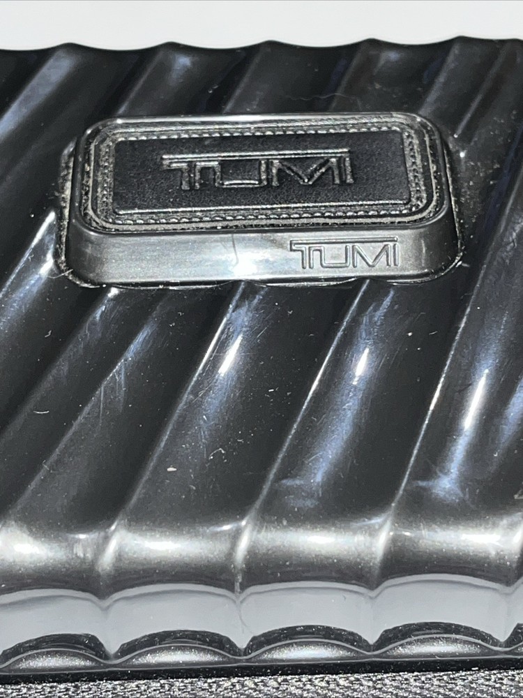 Small Zippered TUMI Case- Delta Airlines- Items Inside, Hard Plastic Case,Black
