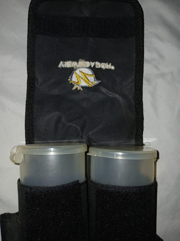 VIEWLOADER Paintball Reload Canisters And Case 2 Containers hook and loop