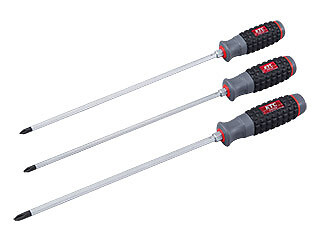 KTC D1P2-230, Hard Plastic Grip Long Screwdriver, Phillips #2, 1pc