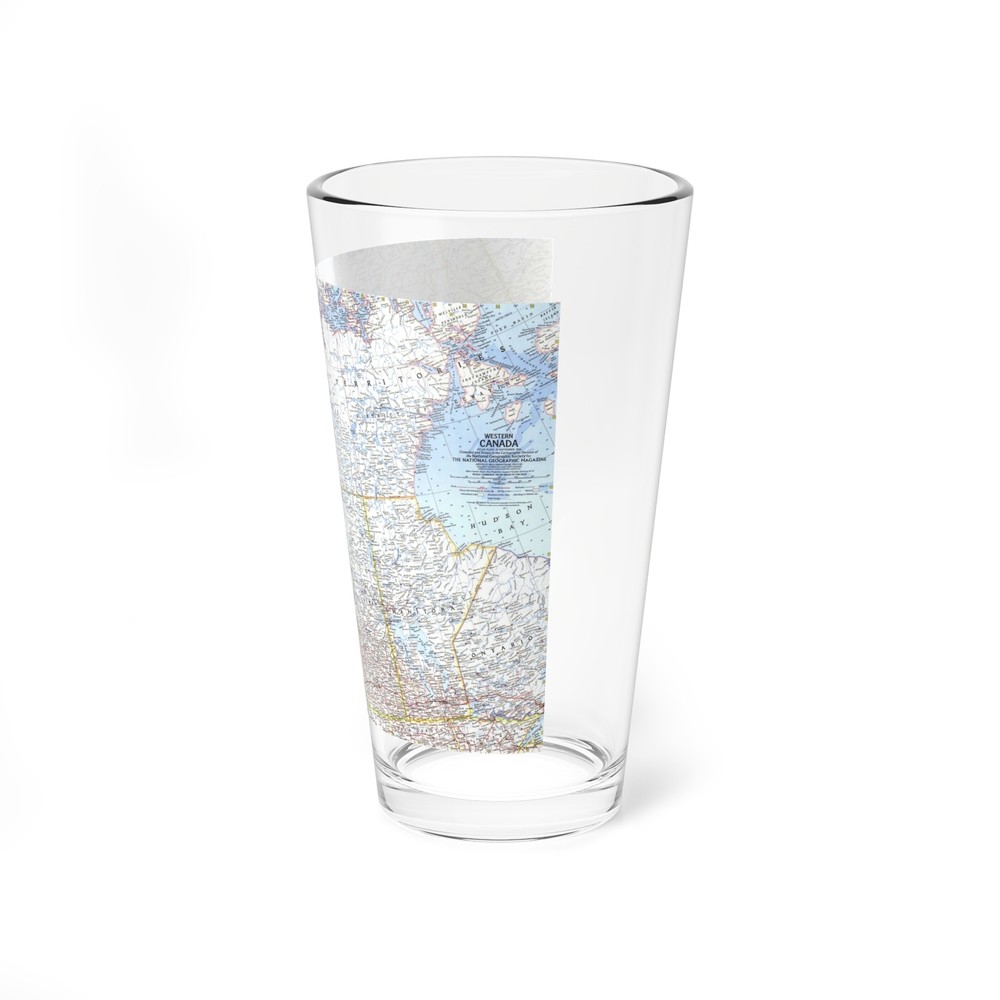 Canada - Western (1966) (Map) Pint Glass 16oz