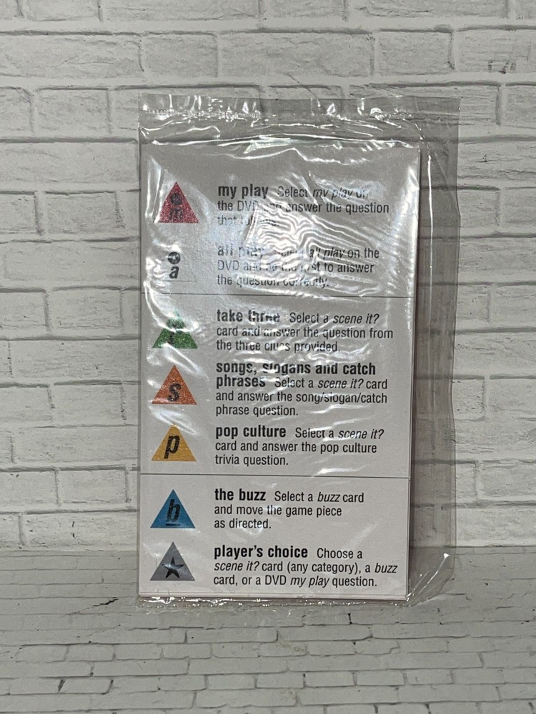 2004 TV Edition Scene it? - Replacement Cards (SEALED)