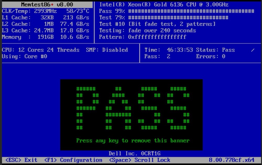 32GB 4Rx4 PC4-2133P ECC SERVER RAM PASSED MEMTEST