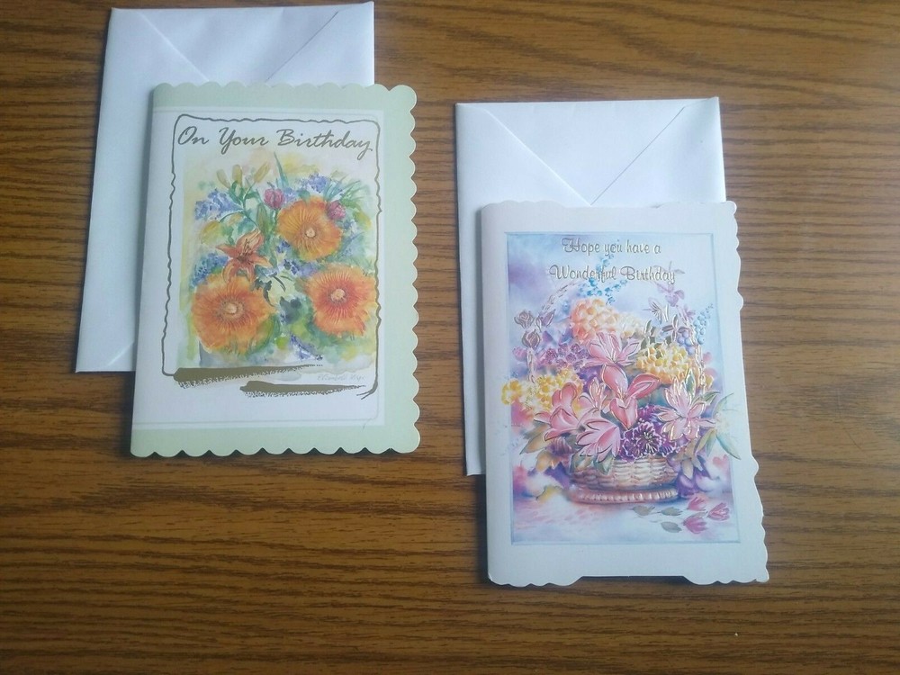 General Birthday Cards W/Envelopes 8 - (5 x 7 ) Assorted