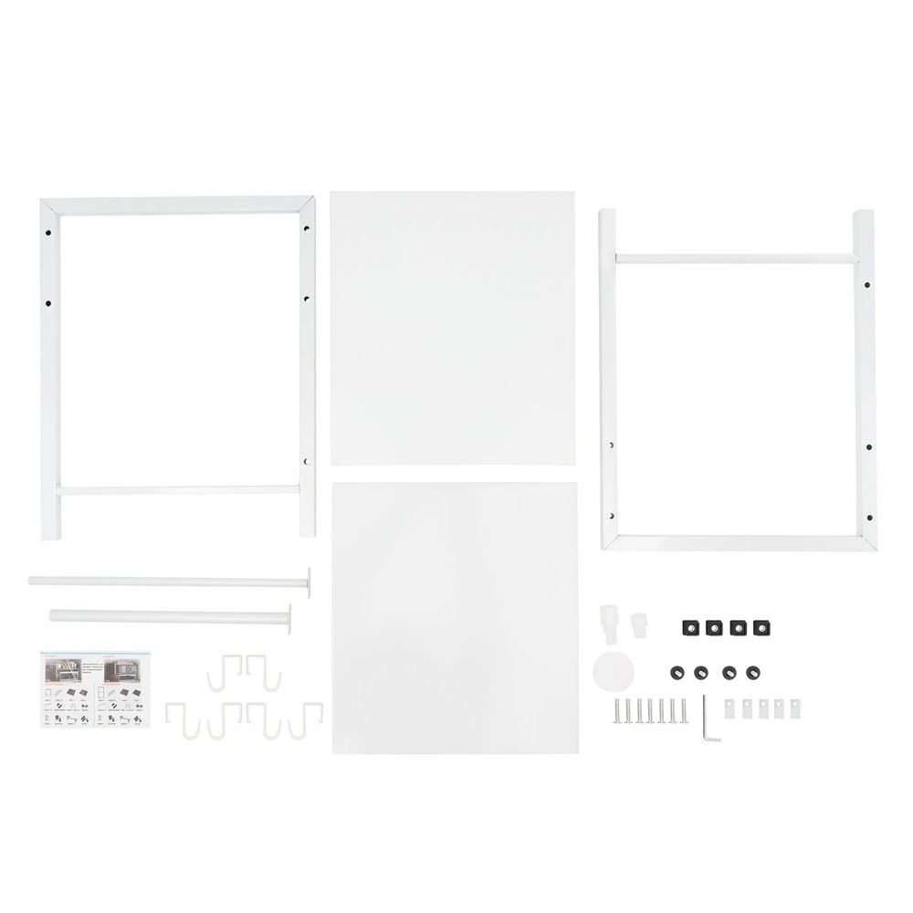 2 Tier Microwave Stand Adjustable Kitchen Shelf for Kitchen Countertop Organizer