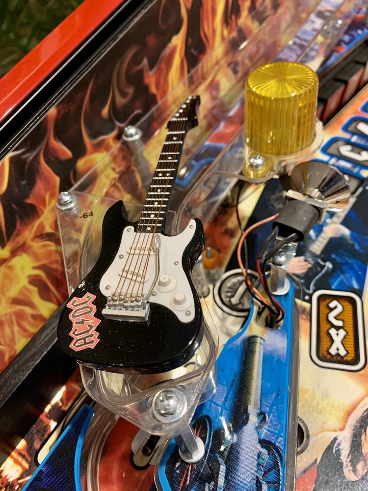 ACDC AC/DC PINBALL Machine Black Guitar Ramp Mod