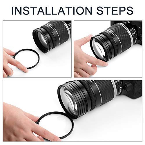 49mm Close-up Filter Kit 4 Pieces(+1,+2,+4,+10) Macro Accessory