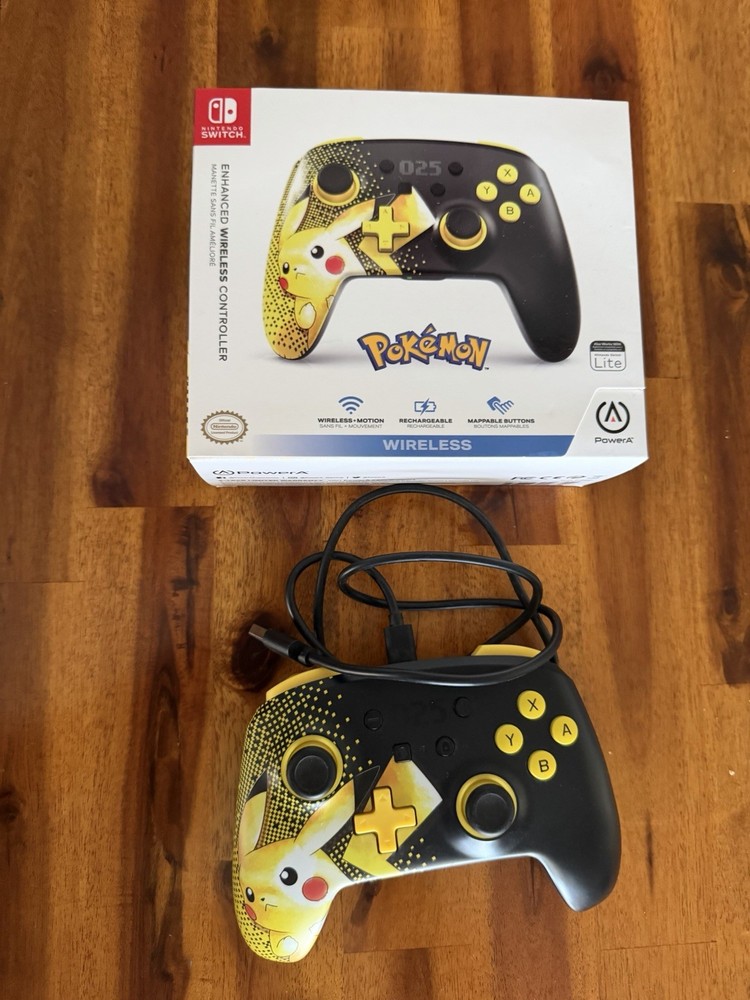 Nintendo Switch Controller Bundle Lot 3x Pokemon Pikachu, Mario & Sonic Wireless