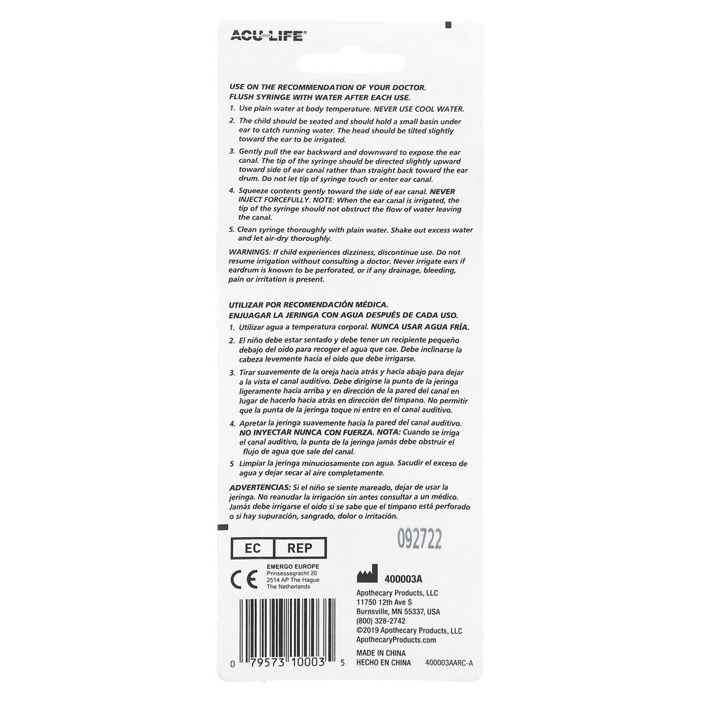 Ear Syringe, 1 Count