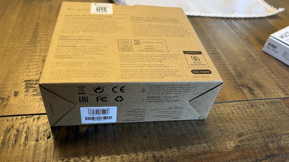 New Logitech USB Headset H570e Stereo - Black