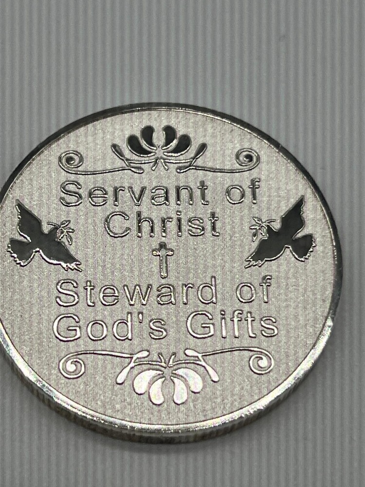 Religious Coin with Ornate Cross and Scrollwork in Protective Case 2003