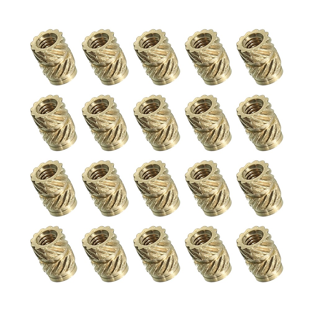 70Pcs M2.5 Threaded Inserts for 3D Printing Components Brass Heat-Set Inserts