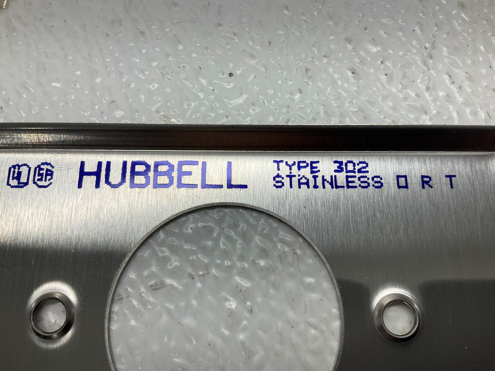 Hubbell 302 Stainless Wall Plate New (TSC)