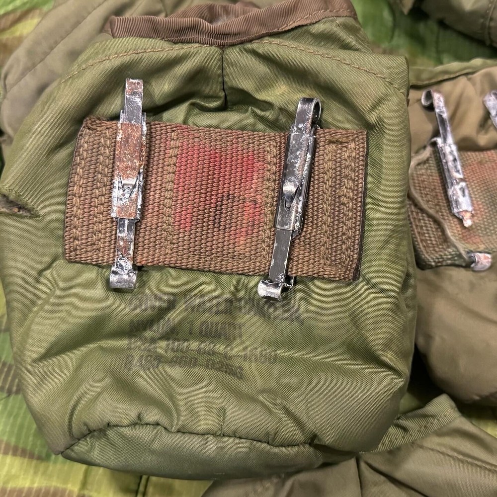 Vietnam War Plastic Snap Nylon Canteen Covers