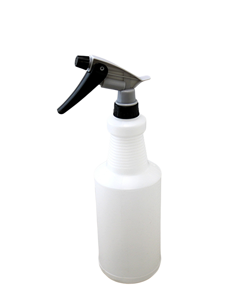 Spray Bottle with Adjustable Nozzle - Multi-Purpose Mist & Stream 3-Pack 30 Oz