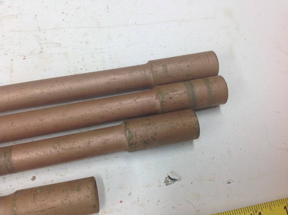 (4) Drillco 3/4" x 11 Thread Concrete Masonry Core Drill Bit. USED