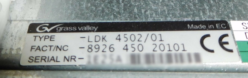 Genuine Video Input Module for LDK4502 Grass Valley Triax Base Station