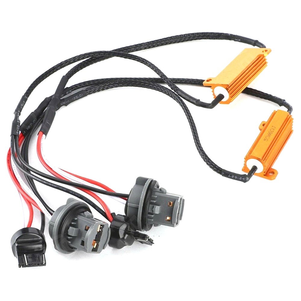 4PC 7443 7440 LED Decoder Load Resistor Canbus Error Canceller Fix Hyper Flash