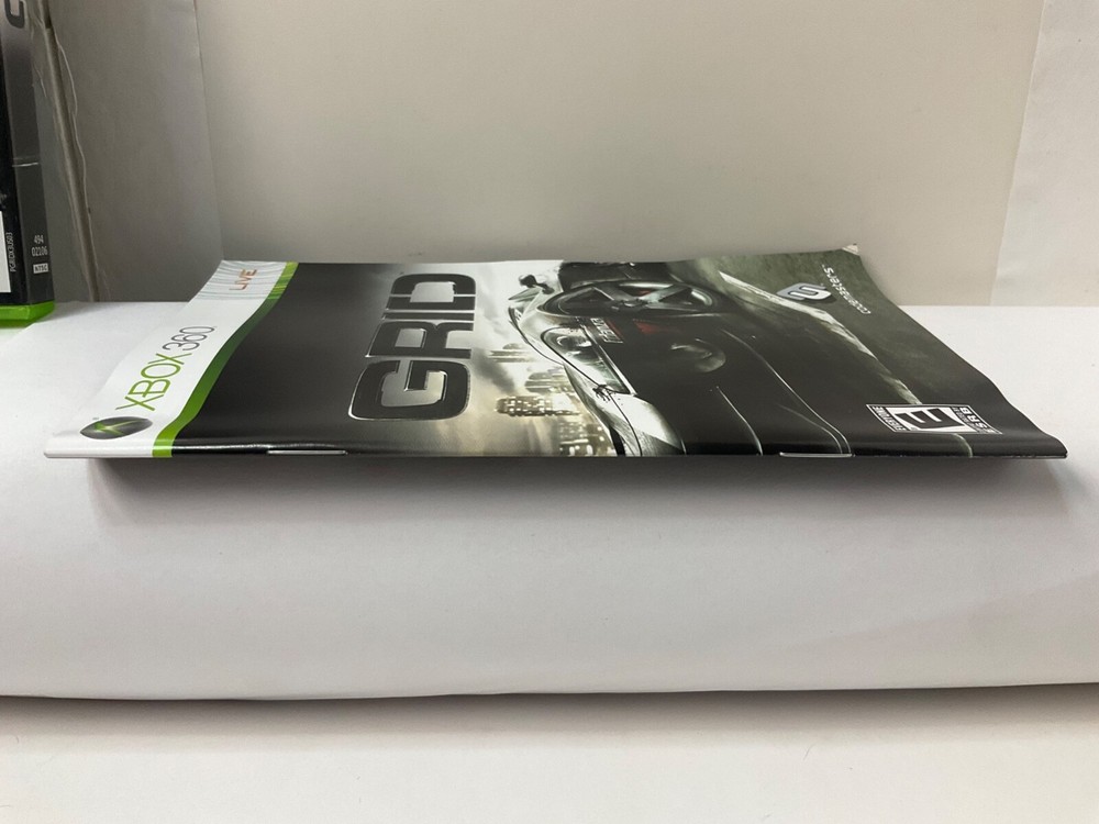*Manual Insert & Case Only* Grid Racing Microsoft XBOX 360 *Replacement OEM
