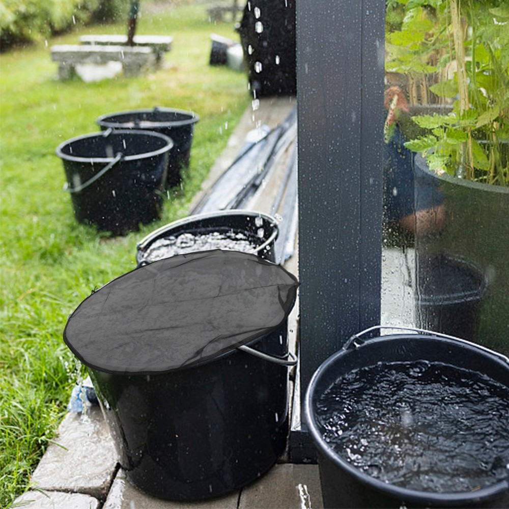 Mesh Cover Rain Bucket Versatile Water Storage Polyester Polyester Filter