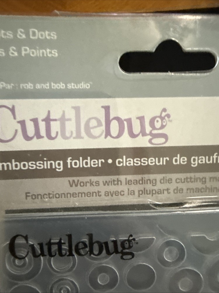 Cuttlebug SPOTS & DOTS Provo Craft Embossing Folder