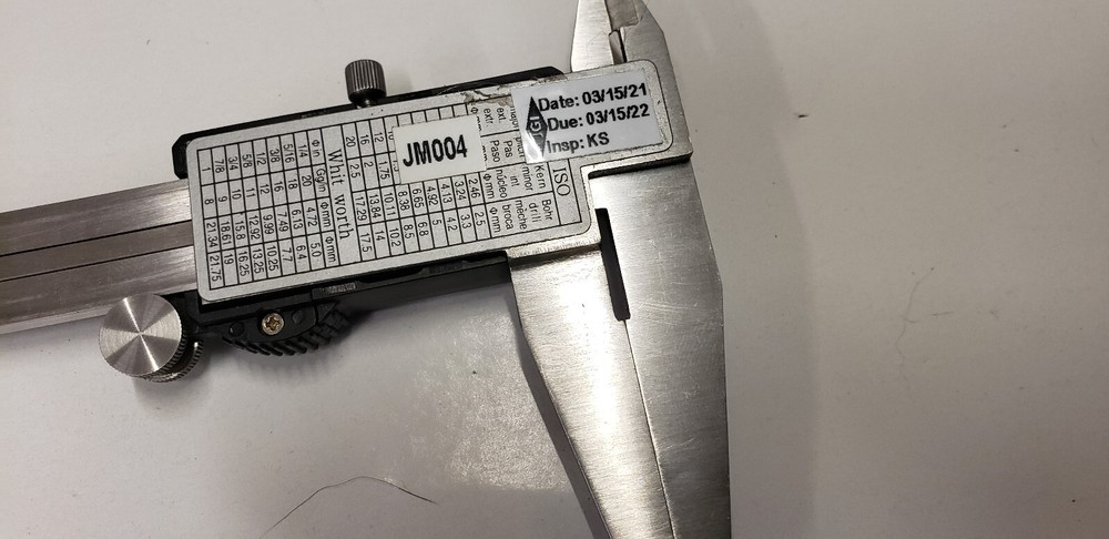 2-Piece Imported 0 -12" Electronic & Dial Calipers in Boxes. Both Working.