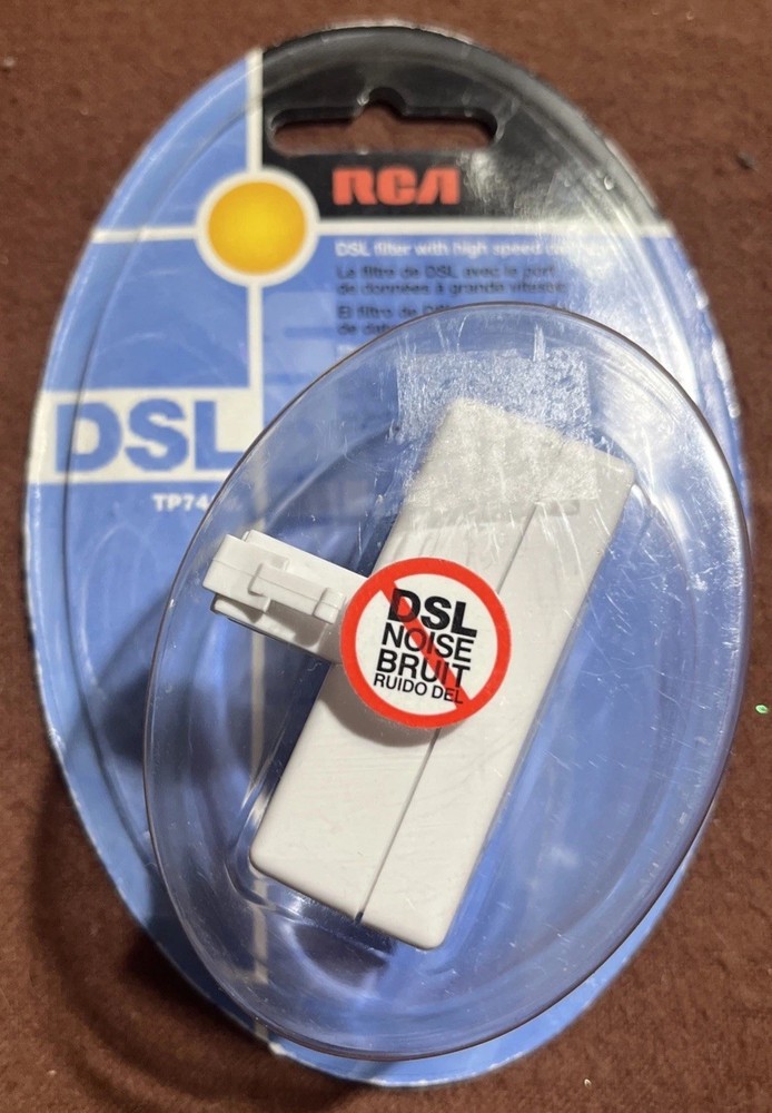 RCA DSL FILTER WITH HIGH SPEED DATA PORT.  TP7415