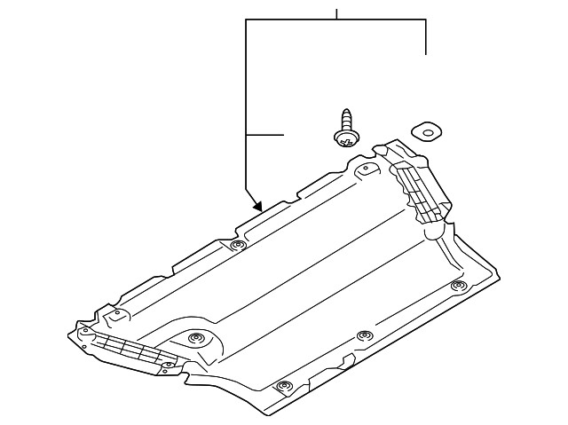 Genuine Audi Under Cover 8W0863821F
