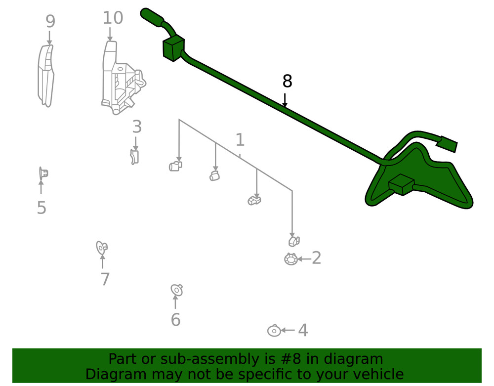 Genuine Ford Wire Harness M2DZ15K868H