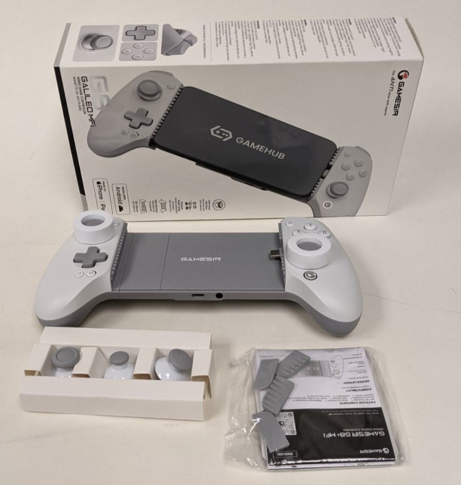 GameSir G8+ Plus USB-C Mobile Controller MFi iPhone 15/16 Android 2 Back Gray