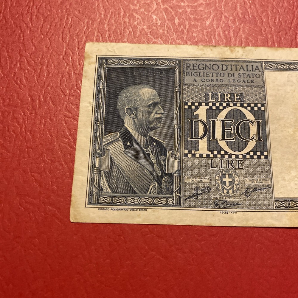 Italy- 10 Lire- 1939