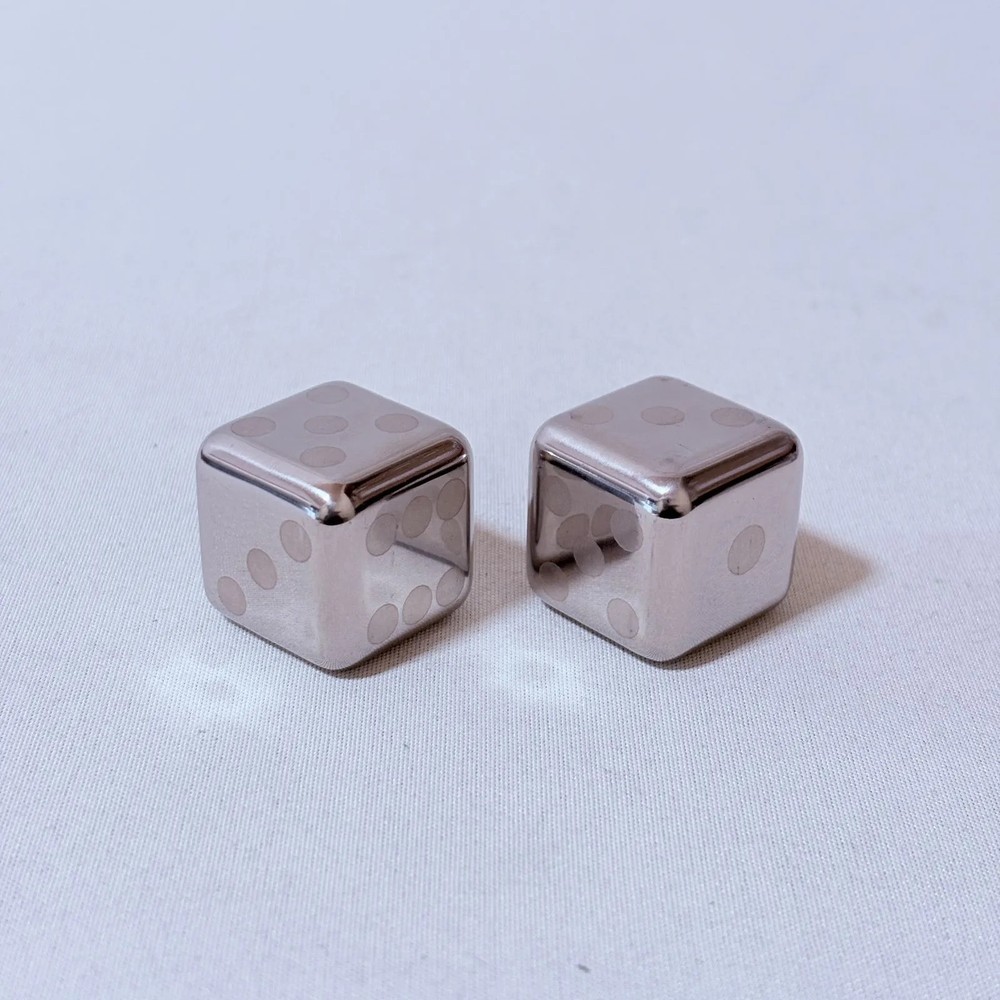 Dice Shaped Stainless Steel Ice Cube