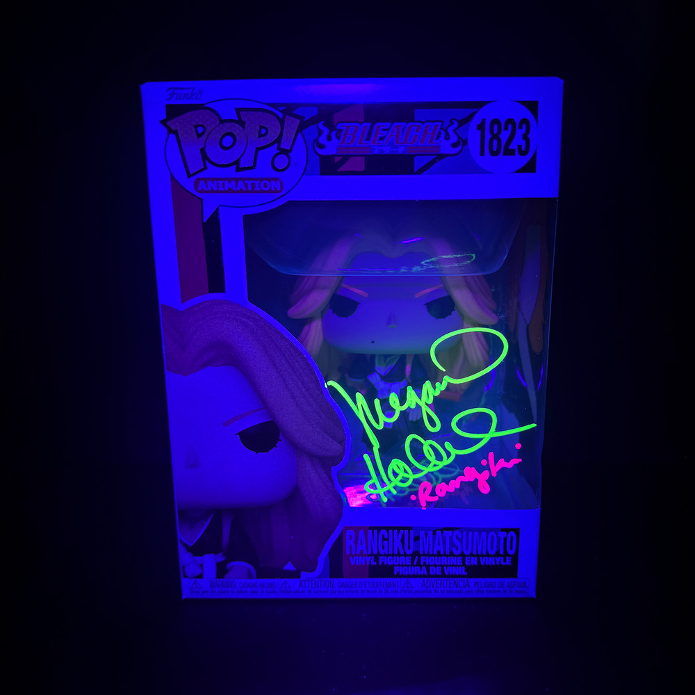 Funko Pop! Bleach - Rangiku #1823 Signed - Custom Box Art [GITD] + Soft Protect