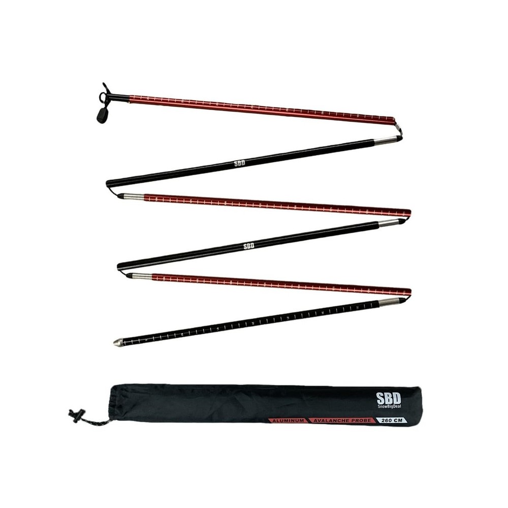 Avalanche Rescue Bundle - BCA Tracker S Avalanche Beacon, 260cm Avalanche Pro...