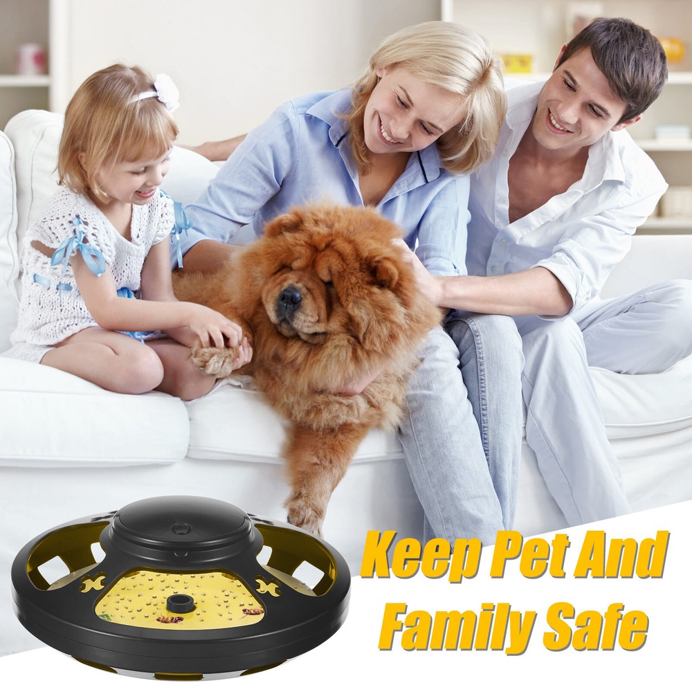 2 Packs Flea Lamp Bed Bug Trap Odorless Cleaner Black/White US