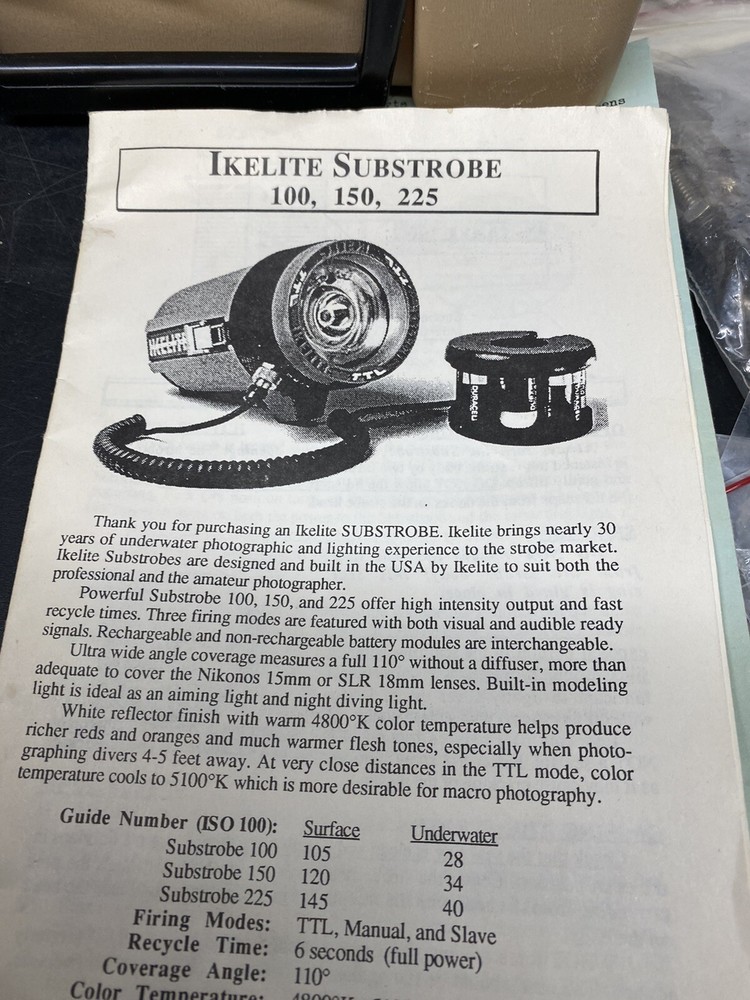 IkeLite Sublite Dive Light Gaskets and misc parts