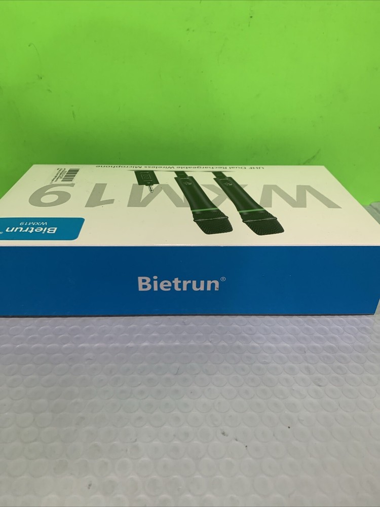 Bietrun Rechargeable Wireless Microphone for Singing Open Box Mew