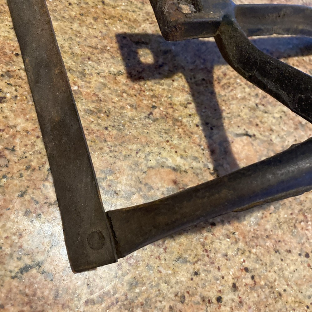 Pitch Fork Rusty Rustic no handle Original Vintage Primitive Metal 9” X 10.5”