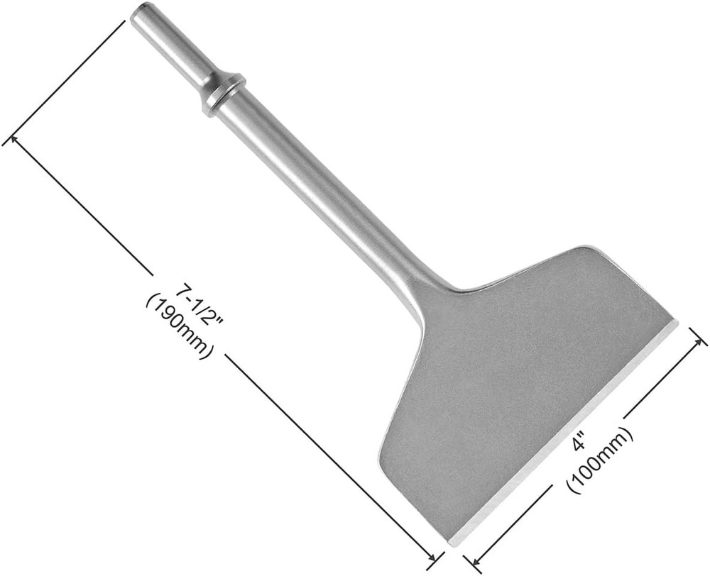 4 Inch Wide Air Chisel Bit, Pneumatic Tile & 4 Bit
