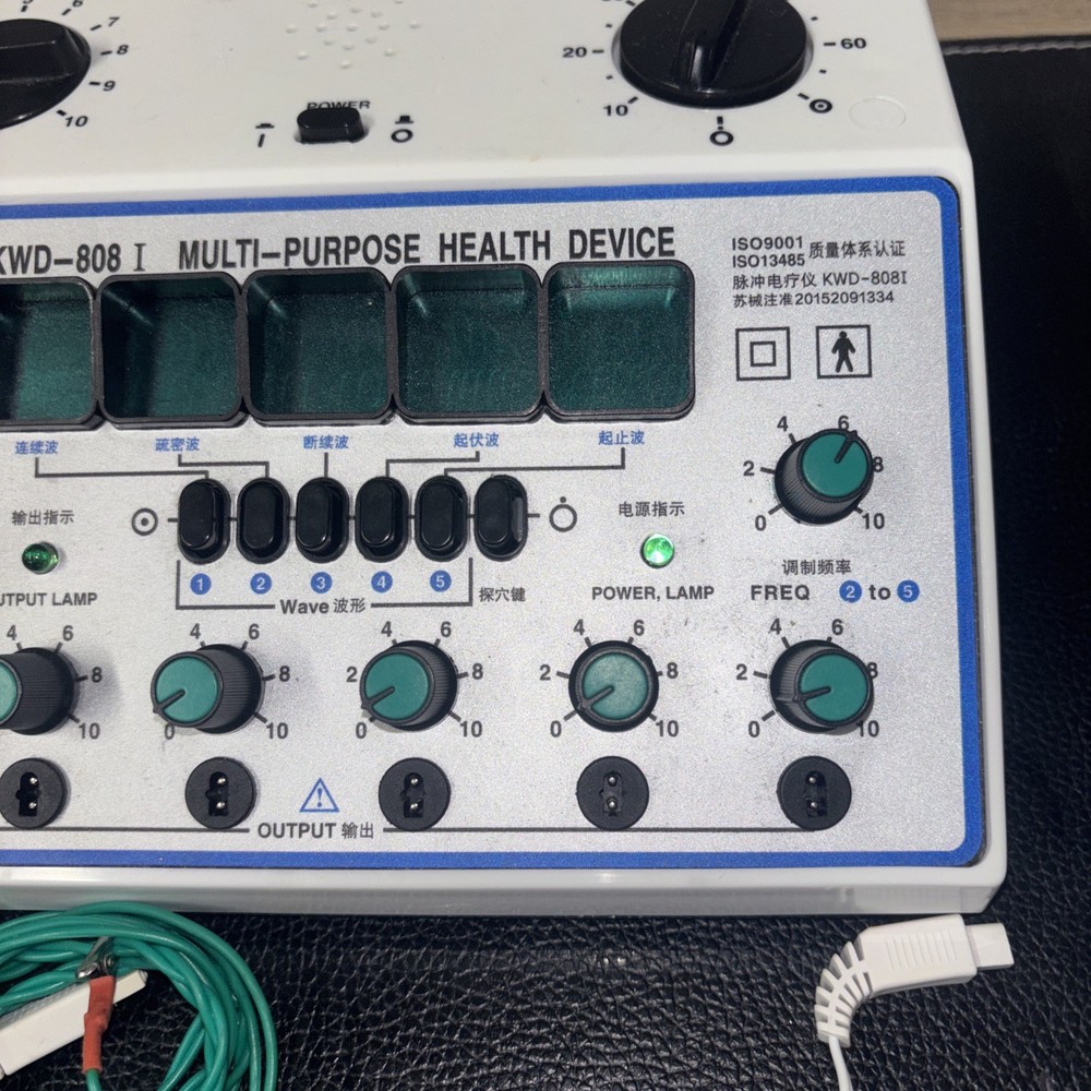 Electric Acupuncture Stimulator Machine Set Massage Device 6 Outputs Patch