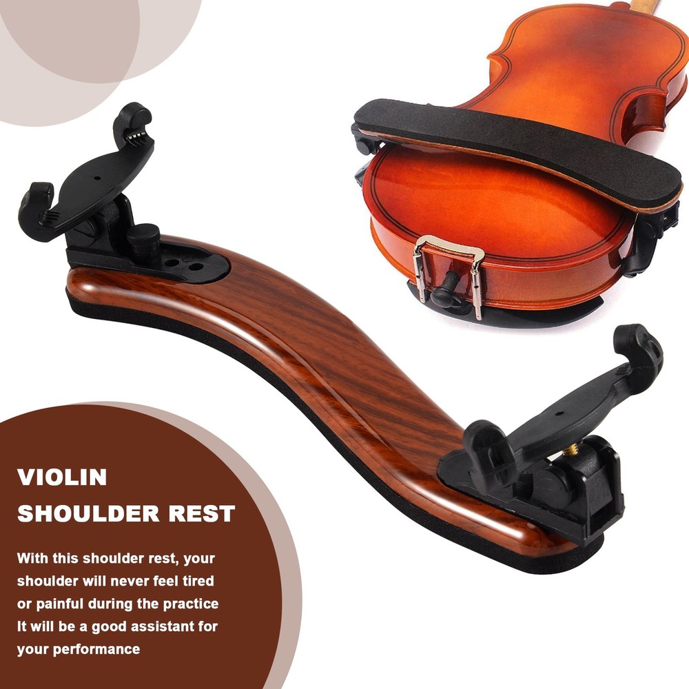 Shoulder Rest Support Professional 3/4 4/4 Adjustable Wood Shoulder Rest7065