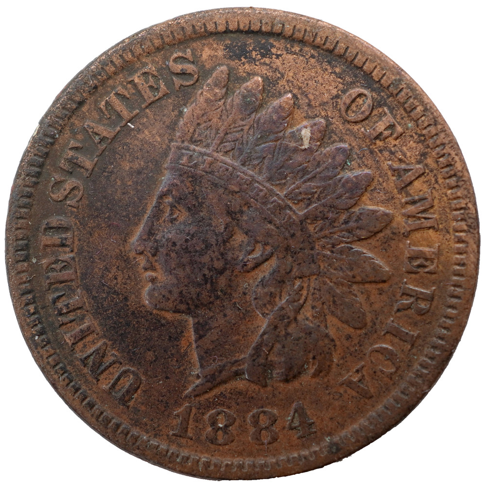 1884 Indian Head Cent - XF Details