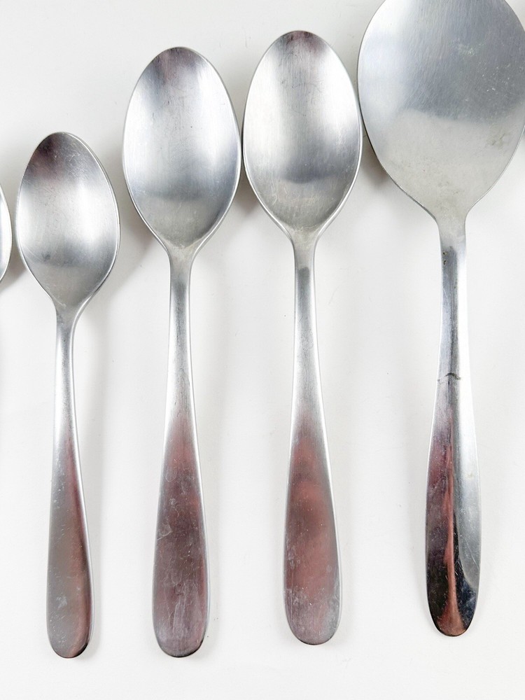 Vintage Cambridge Stainless Flatware Serving 6 Pieces Spoons Various Designs