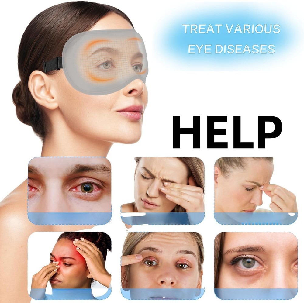 Silk Eye Mask for Sleep with Heat Adjustable Temperature and Timer USB Cable