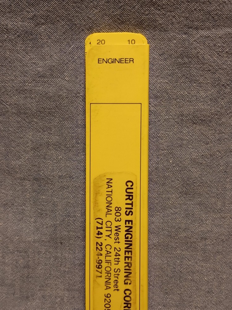 MULTISCALE Scaler Architect/Engineer Drafting Fan -Curtis Engineering Corp. used