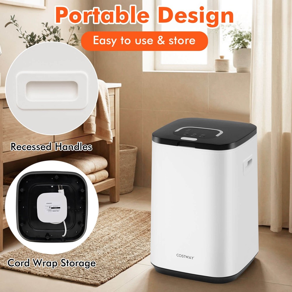 23L Towel Warmer with Indicator Light 24H Delay Timer 20/40/60 Min Heating Time