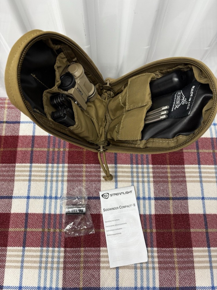 GERBER COMBAT ENGINEERS KIT EOD TOOL SET WITH STREAMLIGHT SIDEWINDER COMPACT II