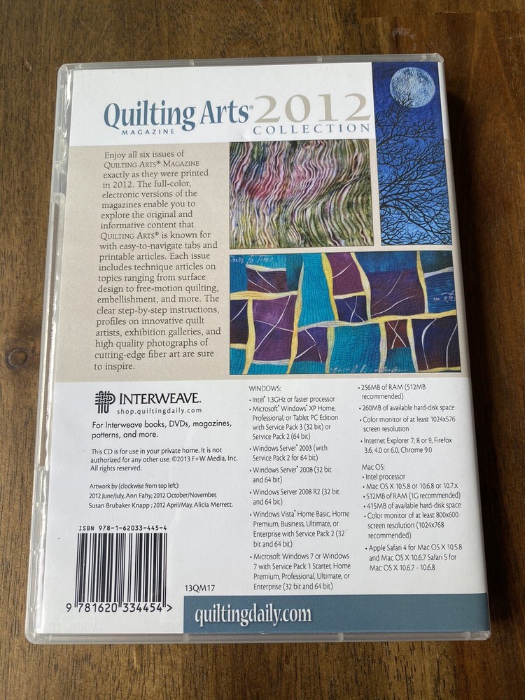 Quilting Arts 2012 Collection CD