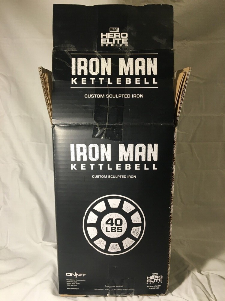 Onnit Officially Licensed Marvel Iron Man Kettlebell w/ original box!